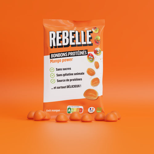 Bonbons protéinés mangue